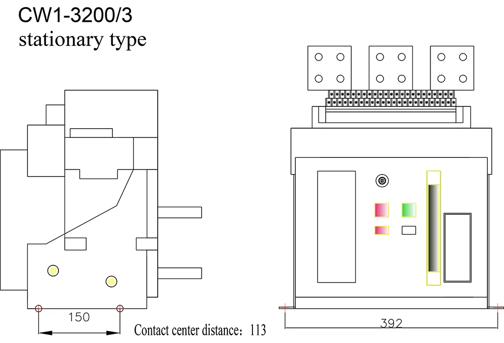 2500 Amp Acb Drawout Type Ac Circuit Breaker